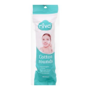 Bông tẩy trang Niva mềm mịn dạng tròn gói 100 miếng