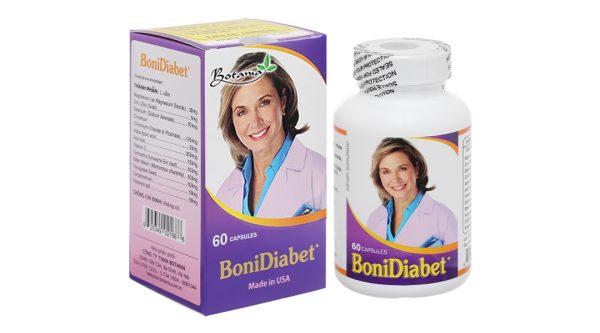 BoniDiabet+ hỗ trợ giảm lượng đường và cholesterol trong máu lọ 60 viên