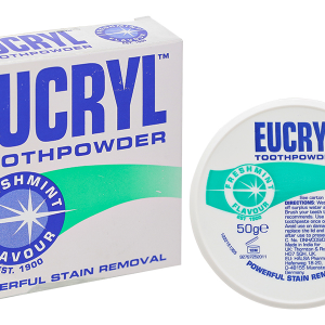 Bột đánh trắng răng Eucryl Toothpowder giúp răng sáng bóng, chắc khỏe hộp 50g