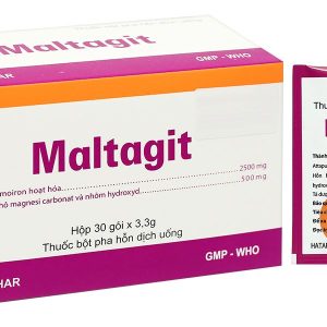 Bột pha hỗn dịch uống Maltagit điều trị triệu chứng đau thực quản - dạ dày (30 gói x 3.3g)