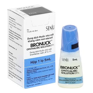 Dung dịch nhỏ mắt Bronuck 0.1% trị viêm sau phẫu thuật mắt lọ 5ml