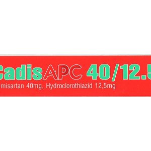 CadisAPC 40/12.5 điều trị tăng huyết áp nguyên phát (3 vỉ x 10 viên)