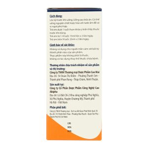 Siro Calci ABC giúp xương và răng chắc khỏe chai 125ml