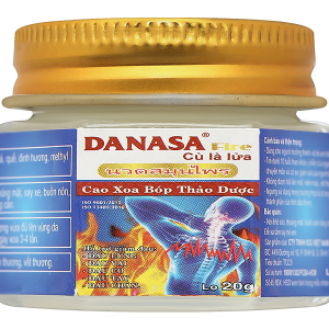 Cao xoa thảo dược Danasa Fire Cù Là Lửa hỗ trợ làm ấm, giảm đau nhức lọ 20g
