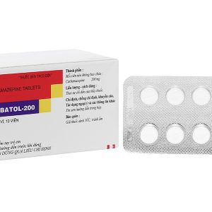 Carbatol-200 trị động kinh (10 vỉ x 10 viên)