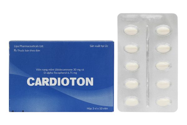 Cardioton trị thiểu năng tuần hoàn, thiếu máu ở tim (3 vỉ x 10 viên)