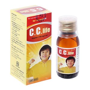 Siro C.C.Life 100mg/5ml phòng và trị thiếu vitamin C chai 60ml