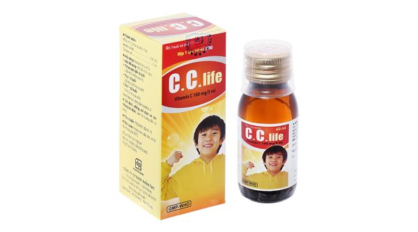 Siro C.C.Life 100mg/5ml phòng và trị thiếu vitamin C chai 60ml