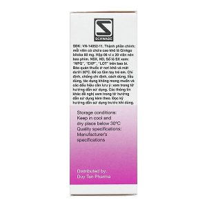 Cebrex S 80mg điều trị rối loạn tuần hoàn não và ngoại biên (6 vỉ x 20 viên)