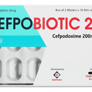 Cefpobiotic 200 điều trị nhiễm khuẩn (2 vỉ x 10 viên)