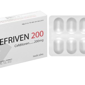 Cefriven 200 điều trị các nhiễm khuẩn đường hô hấp, nhiễm khuẩn da (2 vỉ x 10 viên)