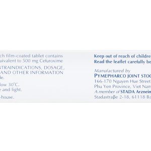 Cefuroxime Stada 500mg trị nhiễm khuẩn (2 vỉ x 5 viên)