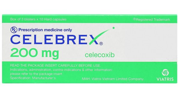 Celebrex 200mg giảm đau, kháng viêm xương khớp (3 vỉ x 10 viên)