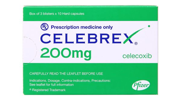 Celebrex 200mg giảm đau, kháng viêm xương khớp (3 vỉ x 10 viên)