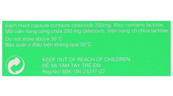 Celebrex 200mg giảm đau, kháng viêm xương khớp (3 vỉ x 10 viên)