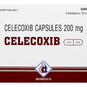 Celecoxib Domesco 200mg trị chứng thoái hóa khớp, viêm khớp dạng thấp (3 vỉ x 10 viên)