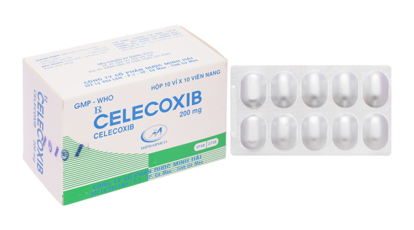 Celecoxib Mipharmco 200mg trị chứng thoái hóa khớp, viêm khớp dạng thấp (10 vỉ x 10 viên)