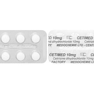Cetimed 10mg điều trị triệu chứng viêm mũi dị ứng (1 vỉ x 10 viên)