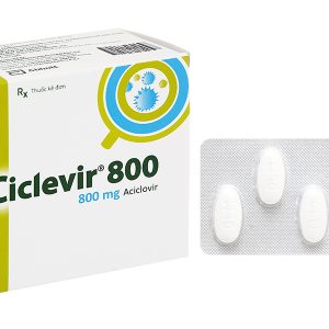 Ciclevir 800 thuốc trị và phòng virus Herpes simplex (10 vỉ x 5 viên)