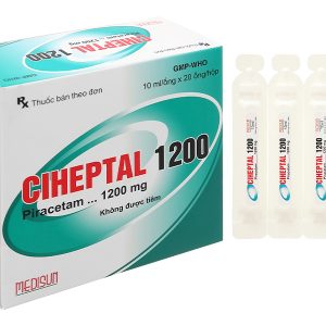 Dung dịch uống Ciheptal 1200 trị rối loạn nhận thức, chóng mặt (20 ống x 10ml)