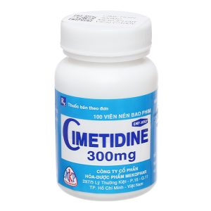 Cimetidine Mekophar 300mg trị trào ngược dạ dày, thực quản lọ 100 viên
