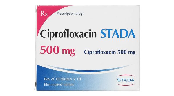 Ciprofloxacin Stada 500mg điều trị nhiễm khuẩn (10 vỉ x 10 viên)