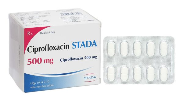 Ciprofloxacin Stada 500mg điều trị nhiễm khuẩn (10 vỉ x 10 viên)