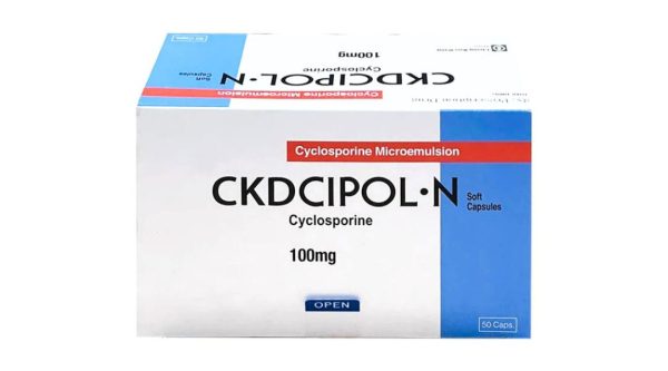 Ckdcipol-N 100mg ngăn ngừa thải bỏ mảnh ghép trong ghép tạng (10 vỉ x 5 viên)