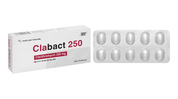 Clabact 250 điều trị nhiễm khuẩn (2 vỉ x 10 viên)