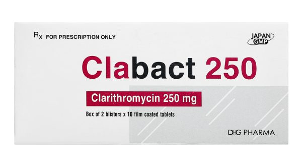 Clabact 250 điều trị nhiễm khuẩn (2 vỉ x 10 viên)