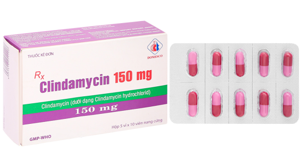 Clindamycin 150mg điều trị nhiễm khuẩn (5 vỉ x 10 viên)