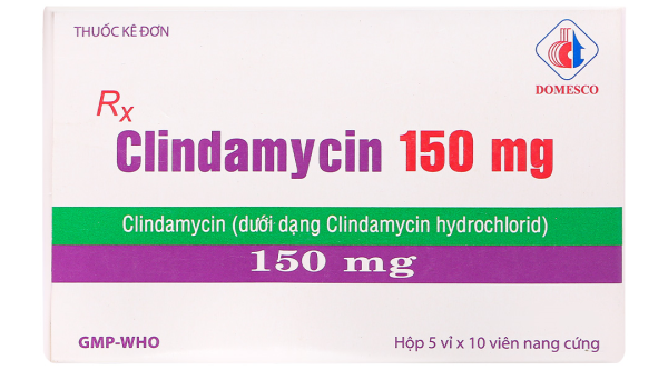 Clindamycin 150mg điều trị nhiễm khuẩn (5 vỉ x 10 viên)