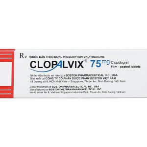 Clopalvix 75mg ngừa xơ vữa động mạch (5 vỉ x 14 viên)