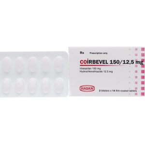 Coirbevel 150/12.5mg trị tăng huyết áp (2 vỉ x 14 viên)