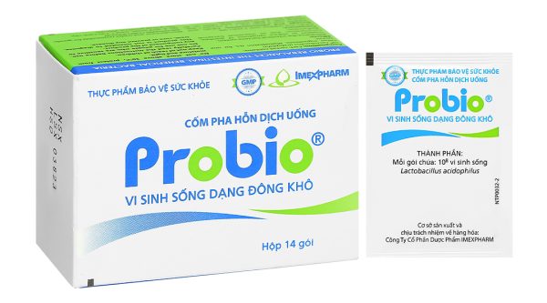 Cốm pha hỗn dịch uống Probio cân bằng hệ vi sinh đường ruột hộp 14 gói