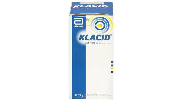 Cốm pha hỗn dịch uống Klacid 125mg/5ml trị nhiễm khuẩn chai 42,29g