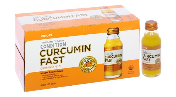 Nước uống Condition Curcumin Fast bảo vệ niêm mạc dạ dày hộp 10 chai x 100ml