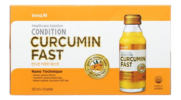 Nước uống Condition Curcumin Fast bảo vệ niêm mạc dạ dày hộp 10 chai x 100ml