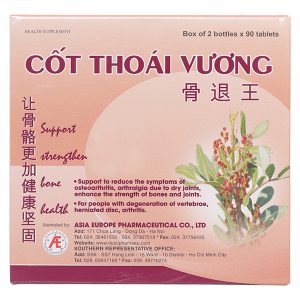 Cốt Thoái Vương giảm đau xương khớp hộp 180 viên