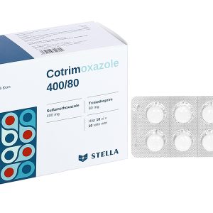 Cotrimoxazole 400/80 trị viêm tai giữa cấp, nhiễm khuẩn (10 vỉ x 10 viên)
