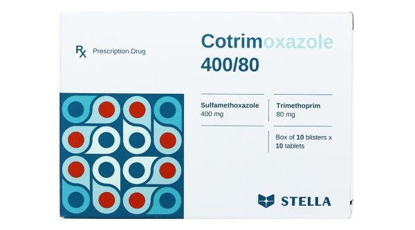 Cotrimoxazole 400/80 trị viêm tai giữa cấp, nhiễm khuẩn (10 vỉ x 10 viên)