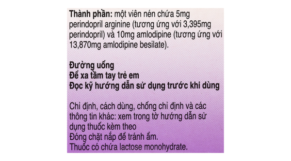 Coveram 5mg/10mg trị tăng huyết áp, mạch vành hộp 30 viên