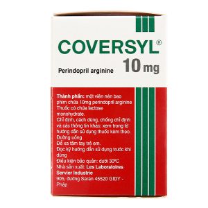 Coversyl 10mg trị tăng huyết áp, bệnh động mạch vành ổn định hộp 30 viên
