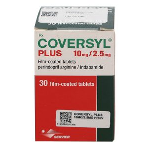 Coversyl Plus 10mg/2.5mg trị tăng huyết áp hộp 30 viên