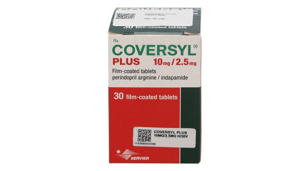 Coversyl Plus 10mg/2.5mg trị tăng huyết áp hộp 30 viên