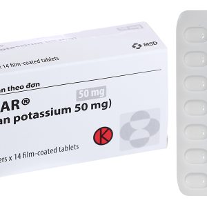 Cozaar 50mg trị tăng huyết áp, suy tim (2 vỉ x 14 viên)