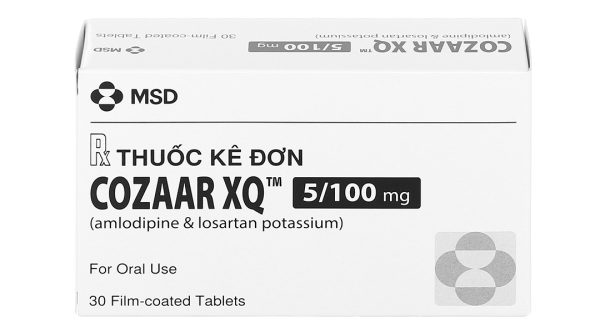 Cozaar XQ 5/100mg trị tăng huyết áp (3 vỉ x 10 viên)