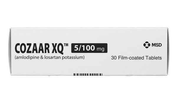 Cozaar XQ 5/100mg trị tăng huyết áp (3 vỉ x 10 viên)