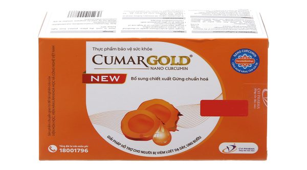 CumarGold New hỗ trợ giảm viêm loét dạ dày, tá tràng hộp 40 viên