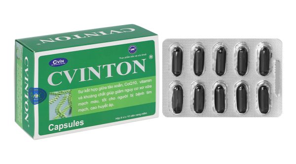 Cvinton giảm nguy cơ xơ vữa, tốt cho người bệnh tim mạch hộp 60 viên